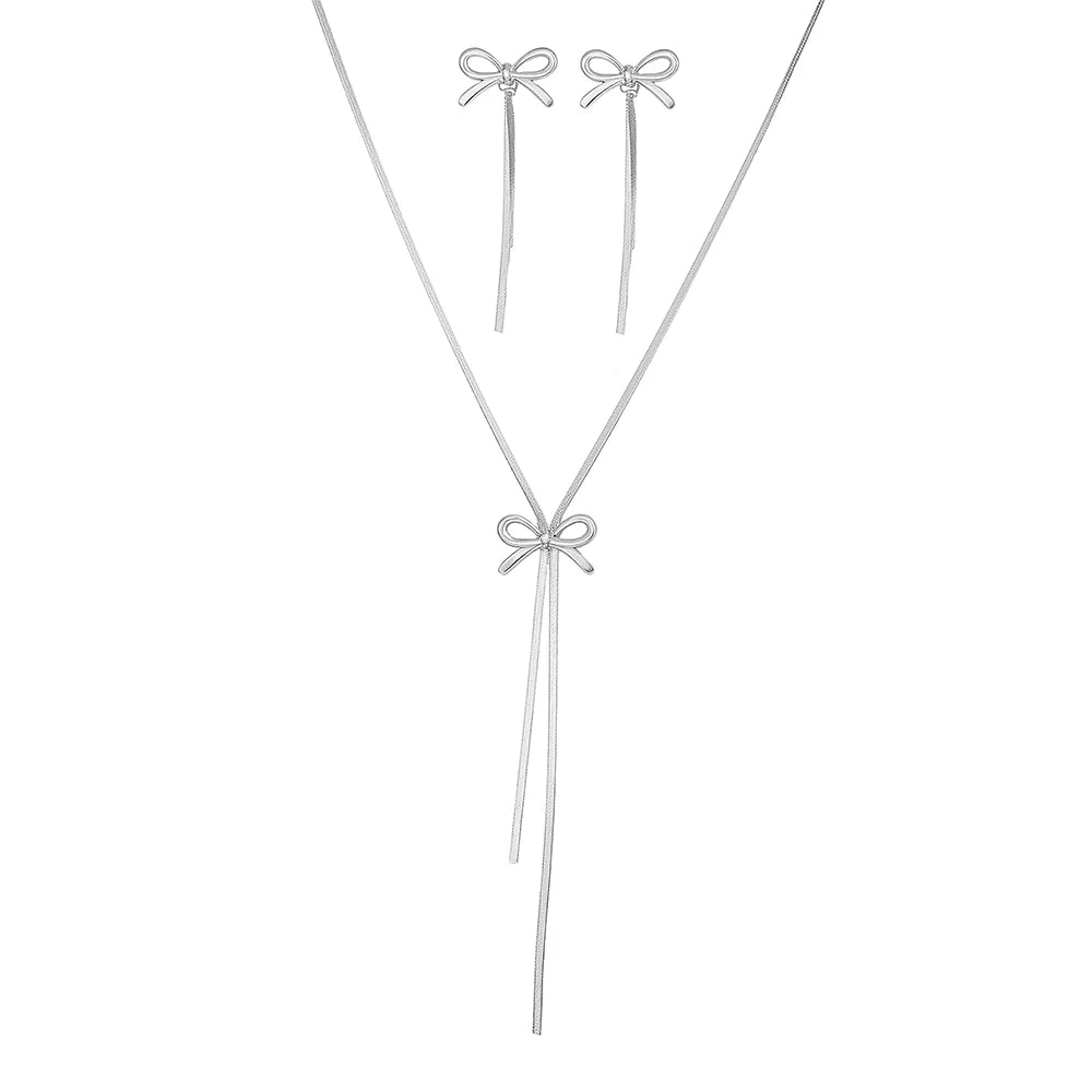 ✨ Ensemble de Bijoux Doré – Collier & Boucles d’Oreilles pour Femme ✨