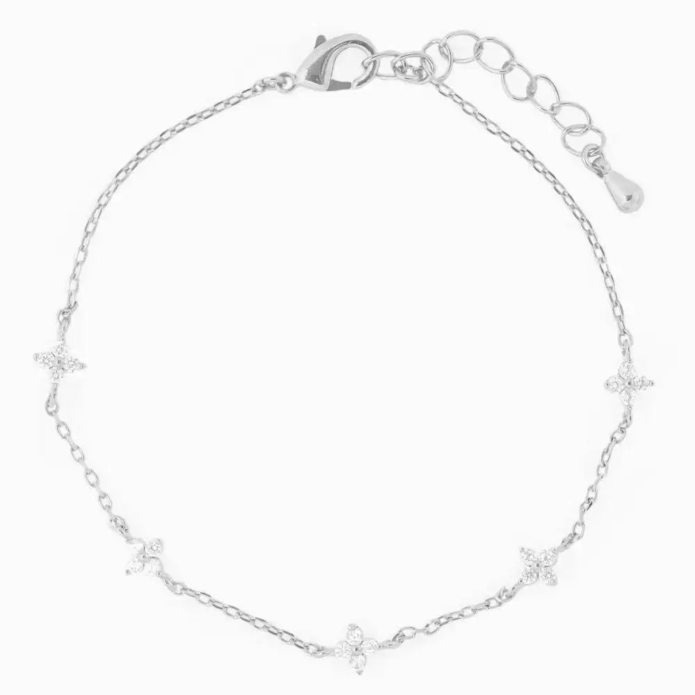 Bracelet à maillons au design géométrique Plaqué Or 18 carats