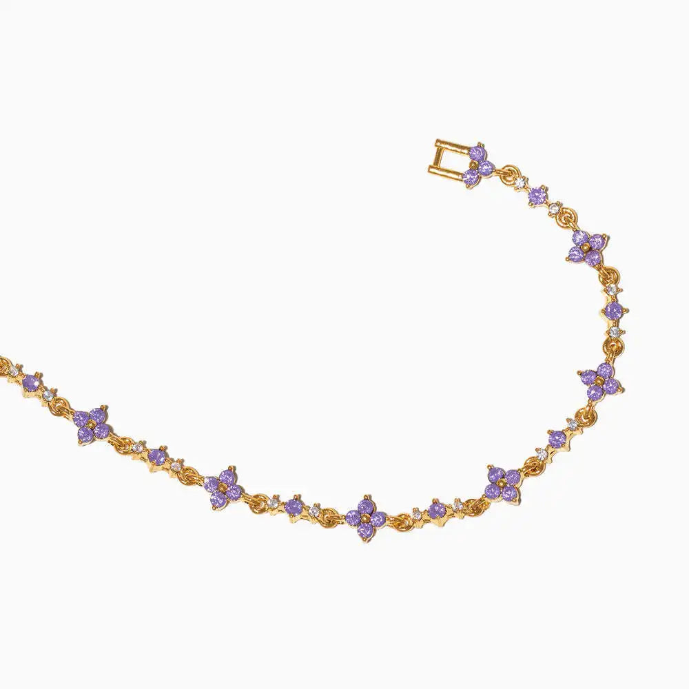 Bracelet à maillons au design géométrique Plaqué Or 18 carats