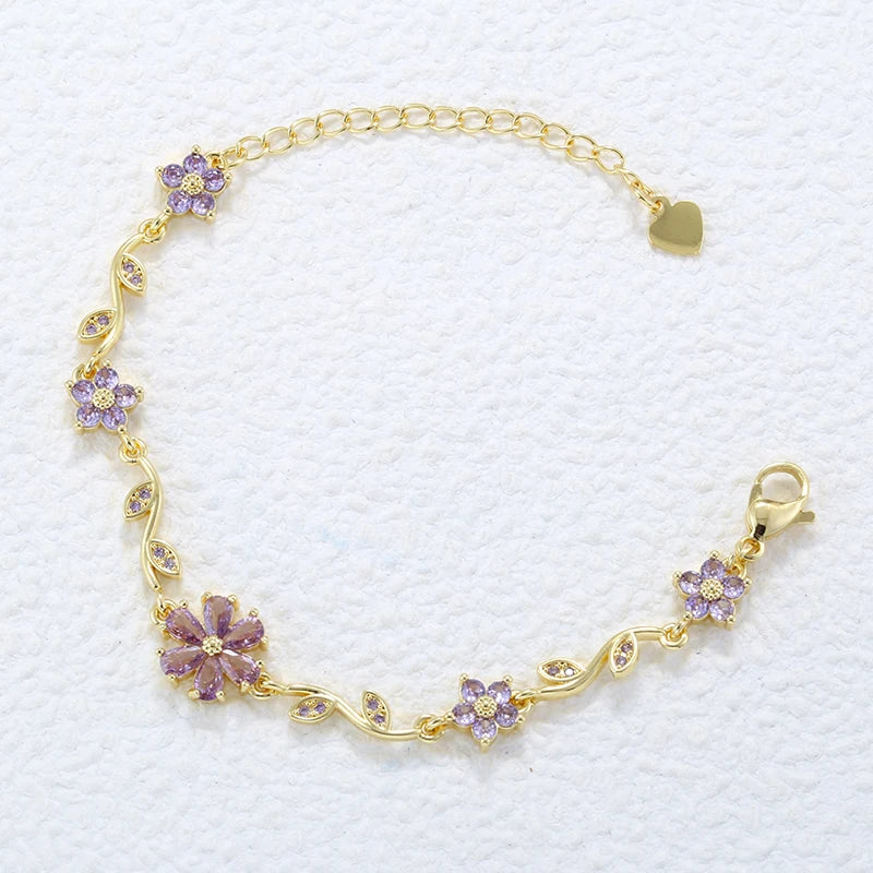 Bracelet ajustable "Fleur Etoilé"