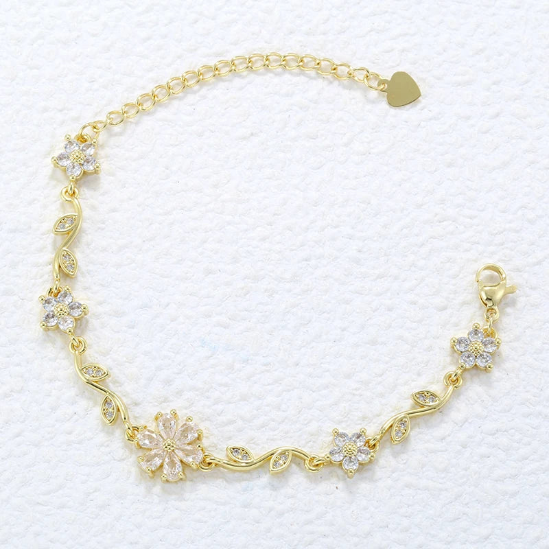 Bracelet ajustable "Fleur Etoilé"