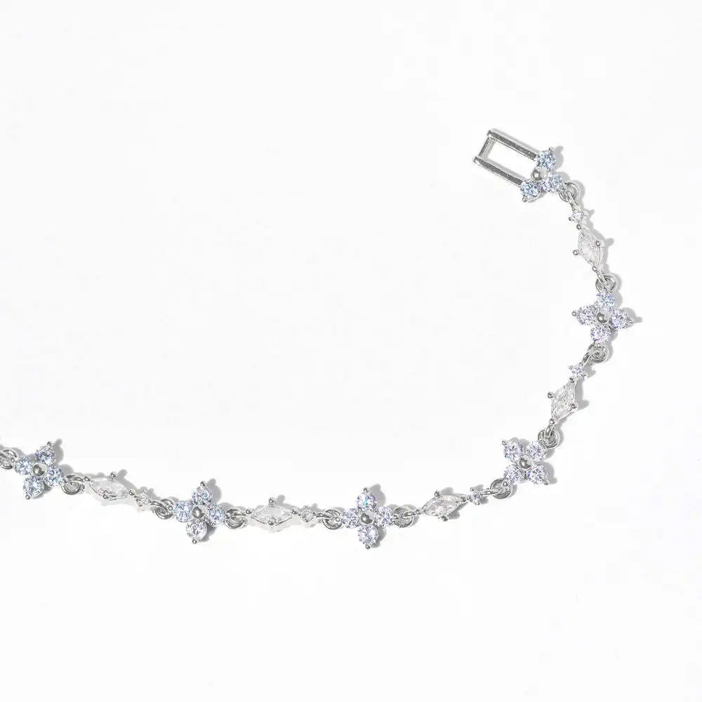 Bracelet à maillons au design géométrique Plaqué Or 18 carats